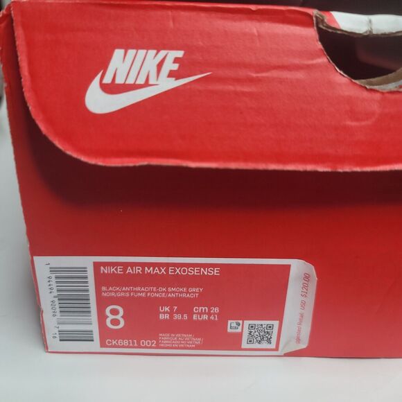 Nike Air Max Exosense Black Anthracite Dark Smoke Grey Ck6811 Men 8 Wmn… - Picture 4 of 10